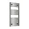 Reina Diva H1400 x W600mm Chrome Curved Electric Towel Rail Large Image