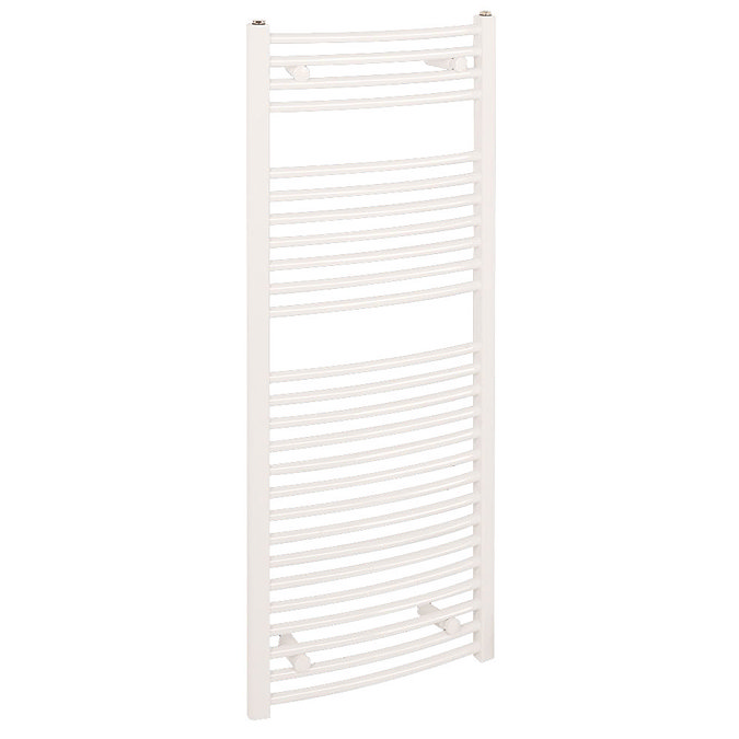 Reina Diva H800 x W500mm White Curved Electric Towel Rail Large Image