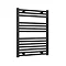 Reina Diva H800 x W600mm Black Flat Electric Towel Rail Large Image