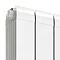 Reina Evie Vertical Aluminium Radiator - White Feature Large Image