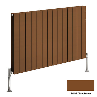 Reina Flat Horizontal Double Panel Designer Radiator - RAL Colour Options  Profile Large Image