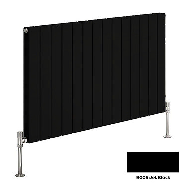 Reina Flat Horizontal Double Panel Designer Radiator - RAL Colour Options Profile Large Image