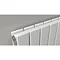 Reina Flat Horizontal Double Panel Designer Radiator - White Feature Large Image