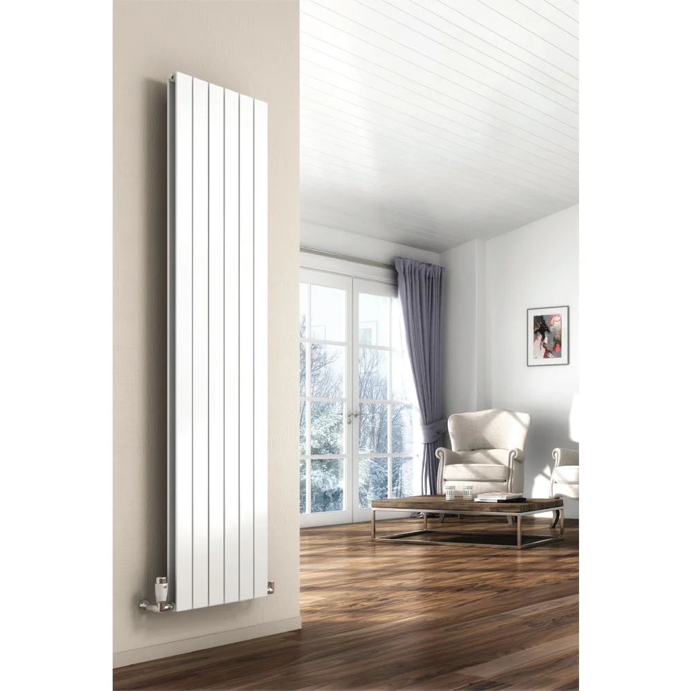 Reina Flat Vertical Double Panel Designer Radiator | Anthracite Design