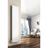 Reina Flat Vertical Double Panel Designer Radiator - White Profile Large Image