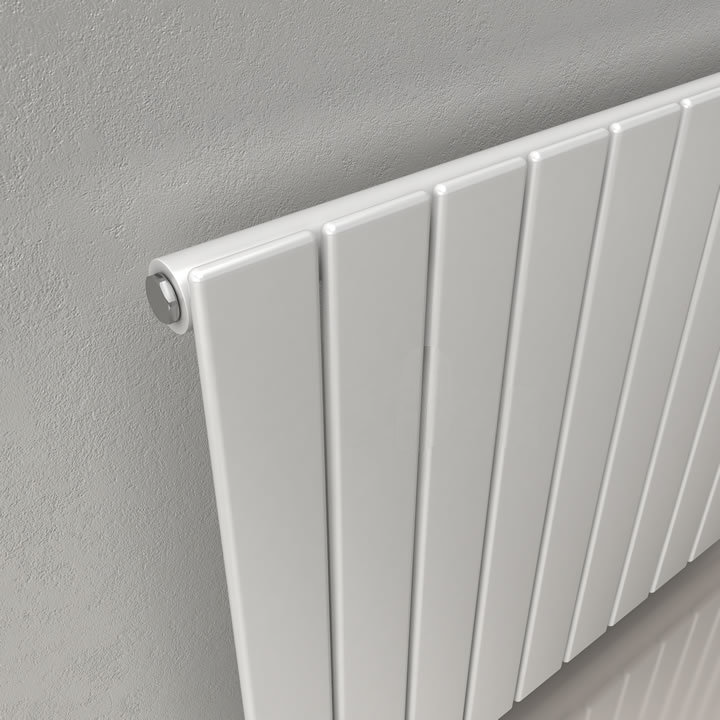 Reina Flat Vertical Single Panel Designer Radiator - RAL Colour Options Profile Large Image