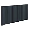 Reina Gio Horizontal Double Panel Aluminium Radiator - Anthracite Large Image