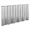 Reina Gio Horizontal Single Panel Aluminium Radiator - Polished Large Image