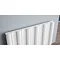 Reina Gio Horizontal Single Panel Aluminium Radiator - White Feature Large Image