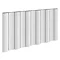 Reina Gio Horizontal Single Panel Aluminium Radiator - White Large Image