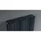 Reina Gio Vertical Double Panel Aluminium Radiator - Polished Profile Large Image