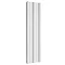 Reina Gio Vertical Single Panel Aluminium Radiator - White Large Image