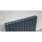 Reina Greco Horizontal Double Panel Aluminium Radiator - Anthracite Feature Large Image