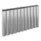 Reina Greco Horizontal Double Panel Aluminium Radiator - Polished Large Image