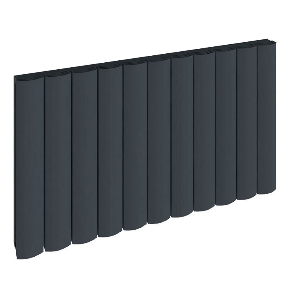 Reina Greco Horizontal Single Panel Aluminium Radiator | Anthracite