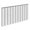 Reina Greco Horizontal Single Panel Aluminium Radiator - White Large Image