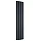 Reina Greco Vertical Double Panel Aluminium Radiator - Anthracite Large Image