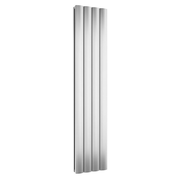 Reina Greco Vertical Double Panel Aluminium Radiator - Polished Large Image