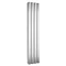 Reina Greco Vertical Double Panel Aluminium Radiator - Polished Large Image