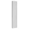 Reina Greco Vertical Double Panel Aluminium Radiator - White Large Image