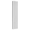 Reina Greco Vertical Single Panel Aluminium Radiator - White Large Image