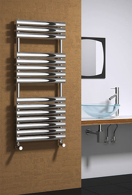 Reina Helin Stainless Steel Radiator - Polished Large Image