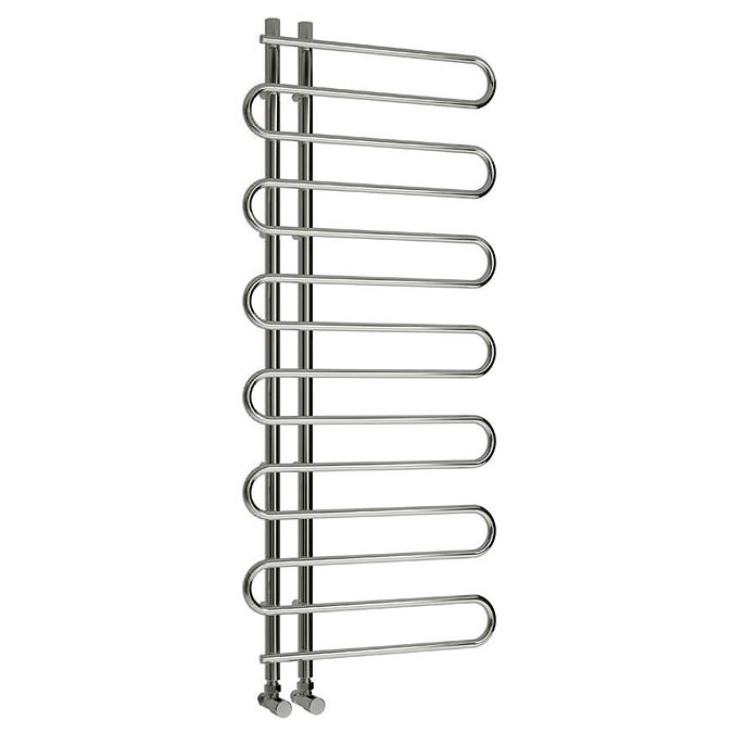 Reina Jesi Steel Designer Radiator - Chrome Large Image