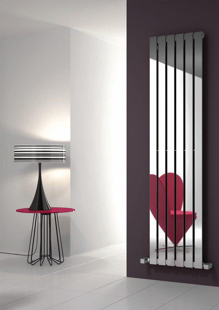 Reina Lavian Stainless Steel Radiator - Polished Large Image