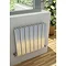 Reina Luca Horizontal Double Panel Aluminium Radiator - Polished Profile Large Image