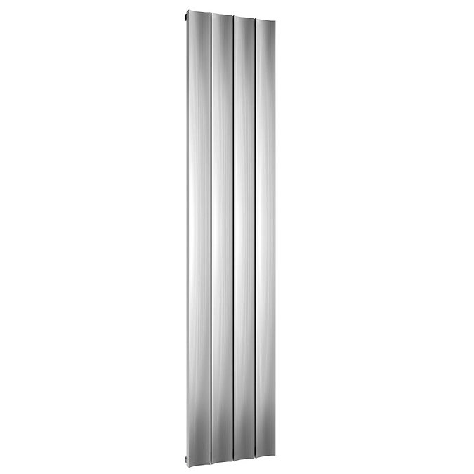 Reina Luca Vertical Double Panel Aluminium Radiator - Polished Large Image