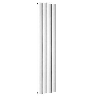 Reina Luca Vertical Double Panel Aluminium Radiator - White Profile Large Image
