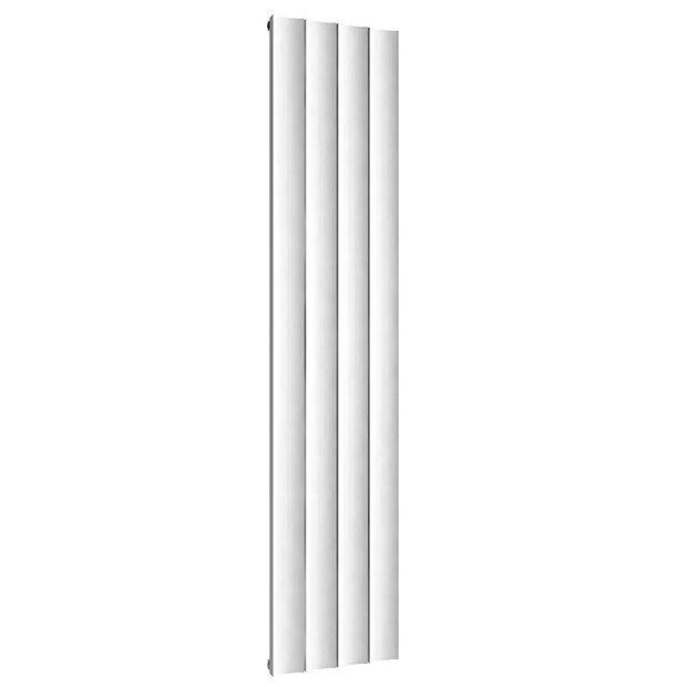 Reina Luca Vertical Double Panel Aluminium Radiator White Design
