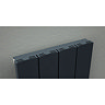 Reina Luca Vertical Single Panel Aluminium Radiator - Anthracite Feature Large Image