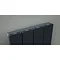 Reina Luca Vertical Single Panel Aluminium Radiator - Anthracite Feature Large Image