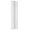 Reina Luca Vertical Single Panel Aluminium Radiator - White Large Image