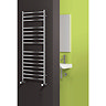 Reina Luna Flat Stainless Steel Radiator - Polished Profile Large Image