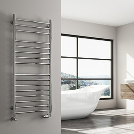 Reina Luna Flat Stainless Steel Radiator - Polished