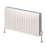 Reina Miray Horizontal Aluminium Radiator - White  Profile Large Image