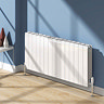 Reina Miray Horizontal Aluminium Radiator - White Large Image
