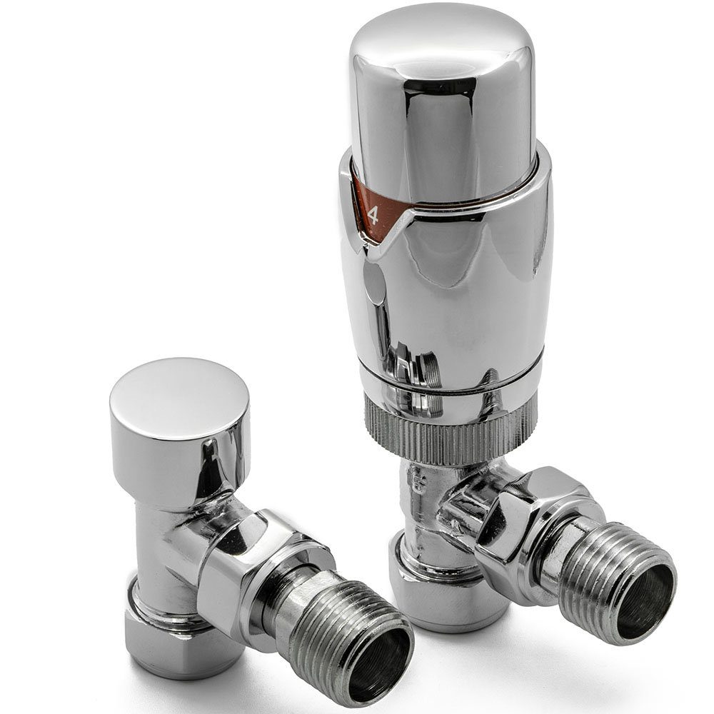 Reina Modal TRV Angled Radiator Valves At Victorian Plumbing