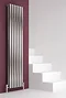 Reina Nerox Vertical Double Panel Stainless Steel Radiator - Satin Large Image