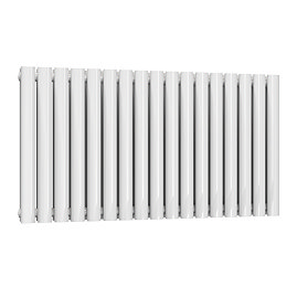 Reina Neva Horizontal Double Panel Designer Radiator - White