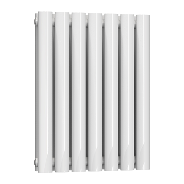 Reina Neva Horizontal Double Panel Designer Radiator - White Profile Large Image