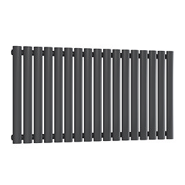 Reina Neva Horizontal Single Panel Designer Radiator - Anthracite