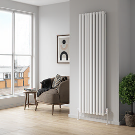 Reina Neva Vertical Double Panel Designer Radiator - White