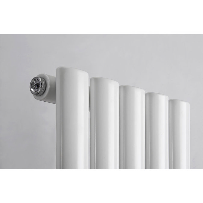 Reina Neva Vertical Single Panel Designer Radiator - 1800 x 236mm - Pure Orange Profile Large Image
