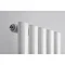 Reina Neva Vertical Single Panel Designer Radiator - 1800 x 236mm - Pure Orange Profile Large Image