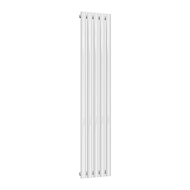 Reina Neva Vertical Single Panel Designer Radiator - White Profile Large Image