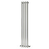 Reina Oria Vertical Steel Designer Radiator - 1800 x 270mm - Chrome Profile Large Image