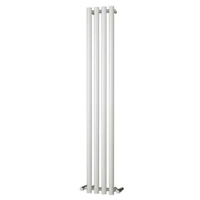 Reina Oria Vertical Steel Designer Radiator - 1800 x 270mm - White Large Image